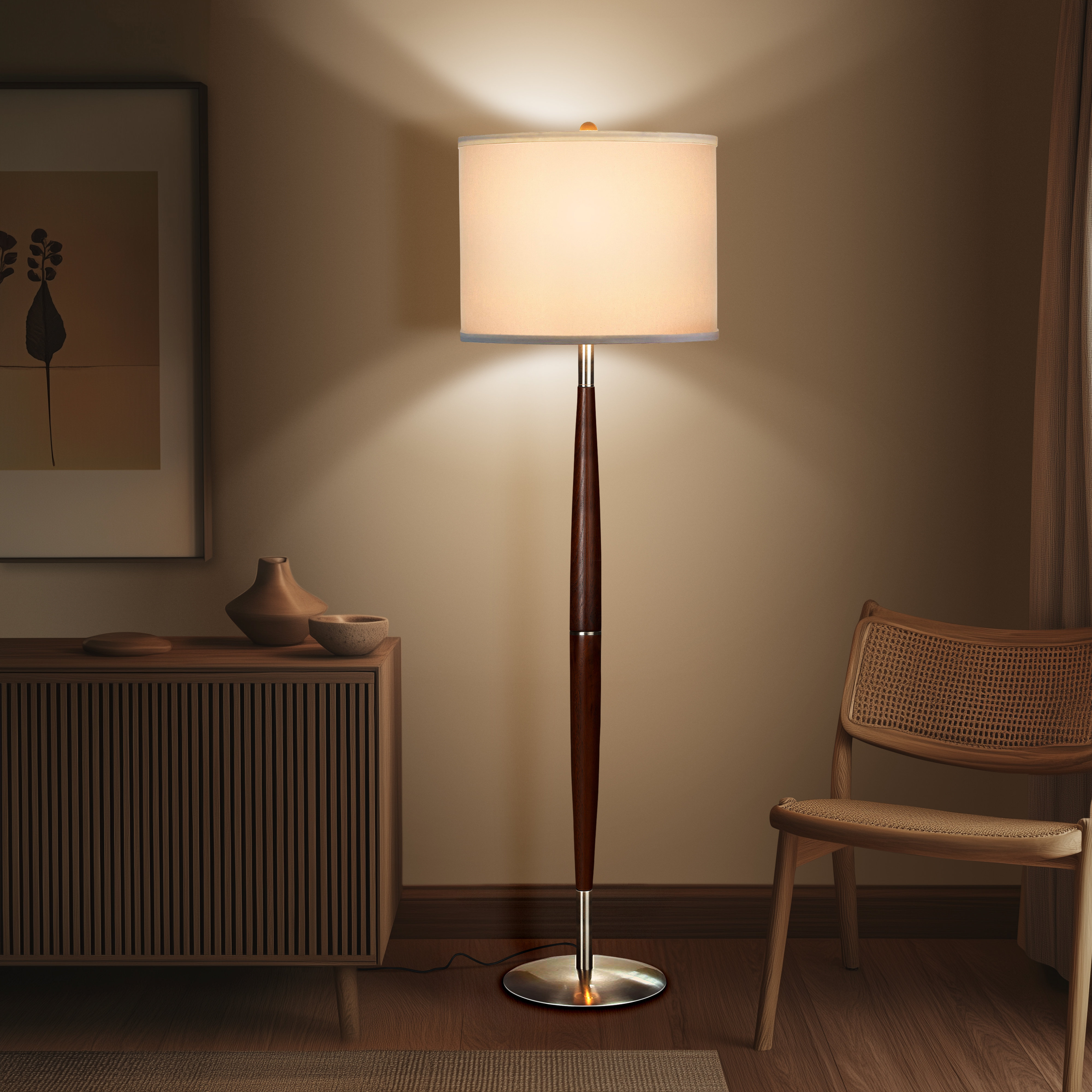 Brightech Lucas 61 in. Mid-Century Modern LED Energy Efficient
